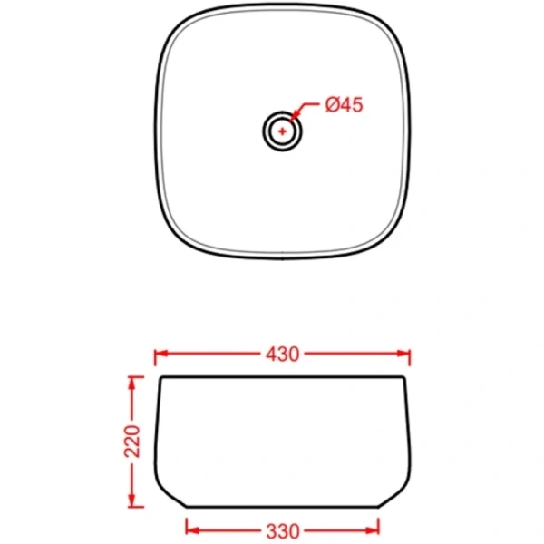 раковина artceram cognac quadro col006 36 00 накладная, без отв., без перелива, на столешницу, saniglaze, 43x43xh22.5 см, notte