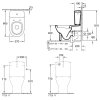 чаша напольного унитаза villeroy & boch subway 661010r1