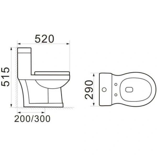 унитаз-компакт с сиденьем микролифт santiline sl-5015