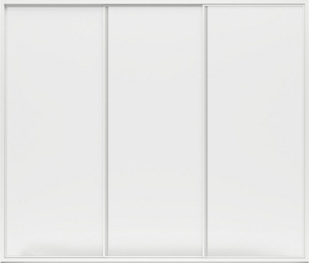 шторка на ванну bas лима 3 ств., пластик