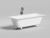 ванна из искусственного камня salini orlanda axis kit 103312g 180х80х60 см s-sense белый матовый