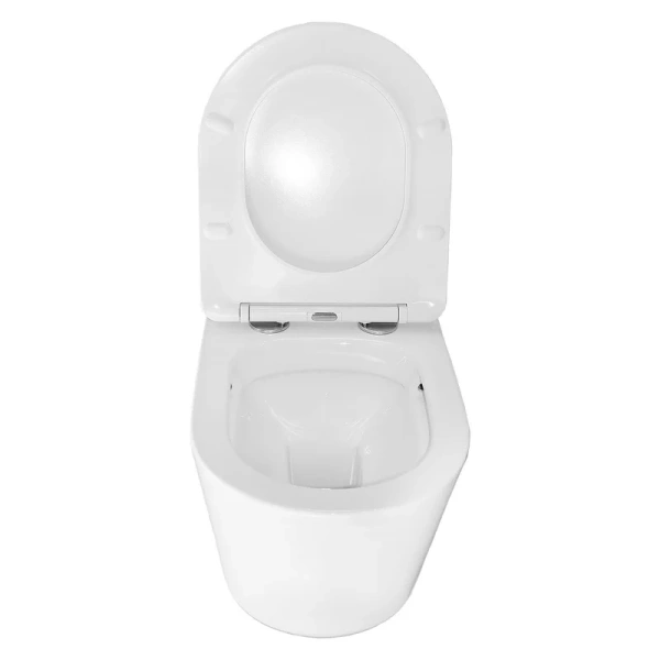 унитаз azario atrio az-2330 подвесной, безободковый, с сиденьем микролифт, 49x36.5x36 см, белый