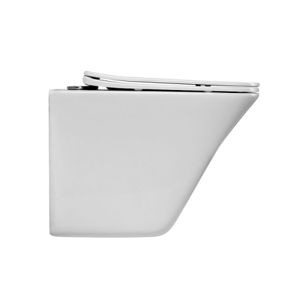 унитаз подвесной безободковый belbagno marmi bb052chr, без сиденья, цвет белый