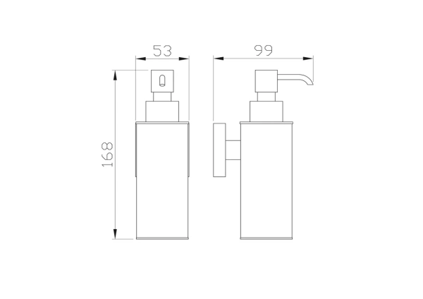 Дозатор для мыла Wonzon & Woghand Polo WW-8932 настенный, хром