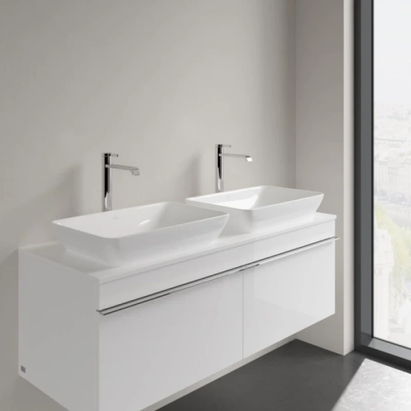 раковина villeroy & boch venticello 41135501 накладная, 55x36 см, альпийский белый