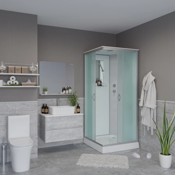 душевая кабина niagara classic ng-1101-14 90х90 без гидромассажа, стекло матовое