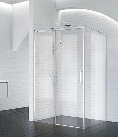 душевой уголок belbagno acqua 100х80 acqua-ah-1-100/80-c-cr профиль хром стекло прозрачное
