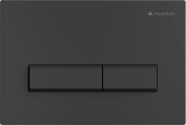 комплект инсталляция aqueduto tecnica tec01 крепление к полу и стене, с регулировкой по высоте + кнопка retangulo ret0140 черная матовая