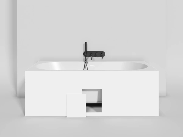 salini salini ornella axis 180 kit встраиваемая ванна 180х80х60см, прямоугольная, материал: s-sense, донный клапан "up&down", слив-перелив, цвет: белый матовый