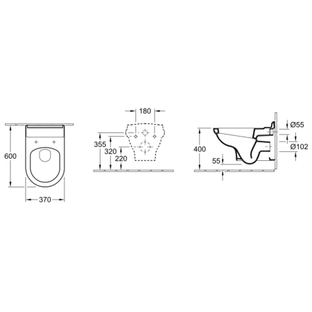 унитаз подвесной villeroy & boch hommage 6661b0r2 белый глянец