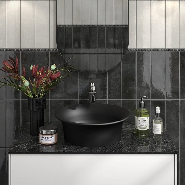 раковина-чаша kerama marazzi canaletto 40 cn.wb.40\blk.m черная матовая