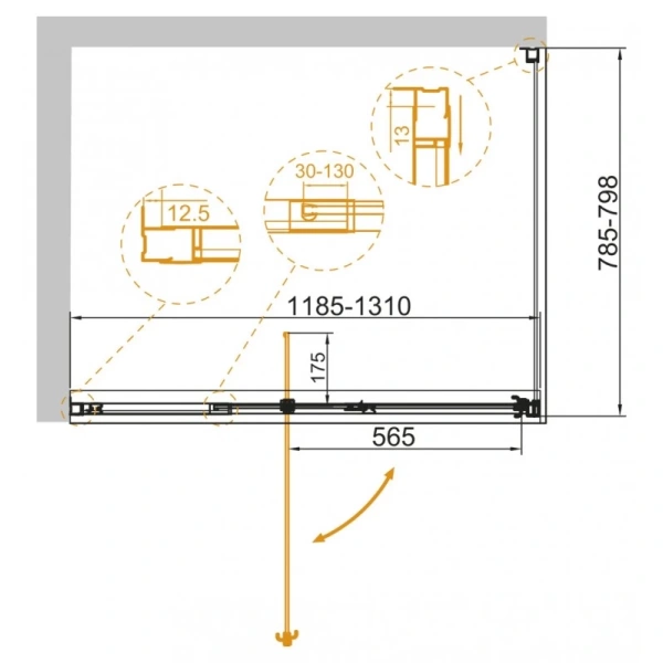 душевой уголок 120/130x80 см cezares variante-ah-1-120/130-80-c-cr прозрачное душевой уголок 120/130x80 см cezares variante-ah-1-120/130-80-c-cr прозрачное