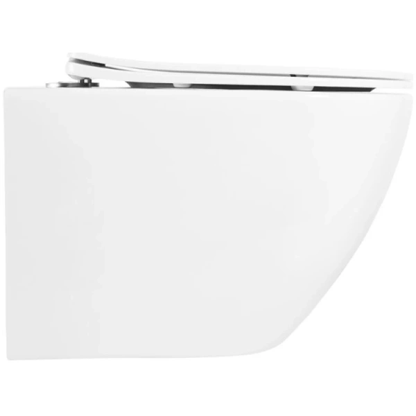 унитаз belbagno uno bb3105chr/sc подвесной, с сиденьем микролифт, цвет белый