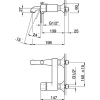 смеситель для ванны с душем cisal cherie ce00013021