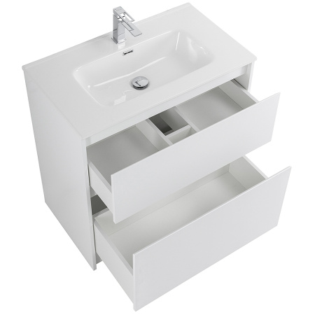 тумба для раковины belbagno kraft-800-2c-pia-bo, напольная, цвет белый.