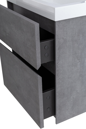 тумба для раковины belbagno pietra mini-500as-2c-so-scm, подвесная, цвет stucco cemento