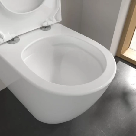 унитаз приставной villeroy & boch subway 3.0 4671t0r1 безободковый