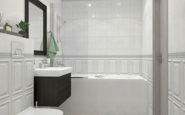 Керамическая плитка Kerama Marazzi Ауленсия серый панель 6389 настенная 25х40 см
