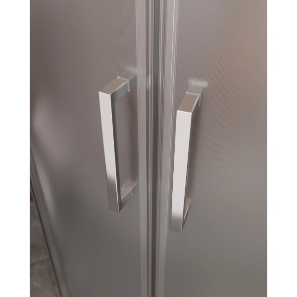 душевой уголок cezares molveno r-2 80х80 molveno-r-2-80-p-cr профиль хром стекло рифленое