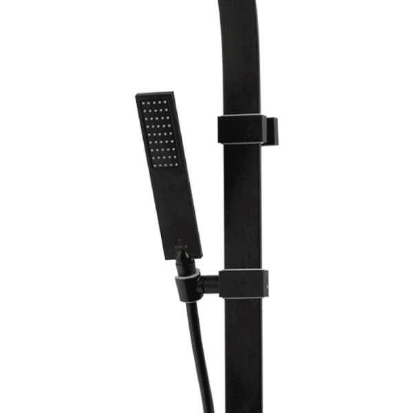 душевой гарнитур bossini flat one d47062.073 черный матовый