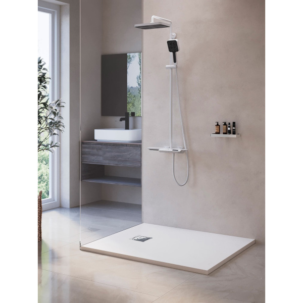 душевой поддон из искусственного камня rgw stone tray st-w 170х70 16152717-01 белый