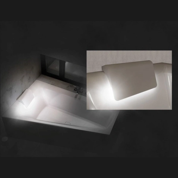 акриловая ванна riho still smart 170x110 led r b101010005, заполнение через перелив