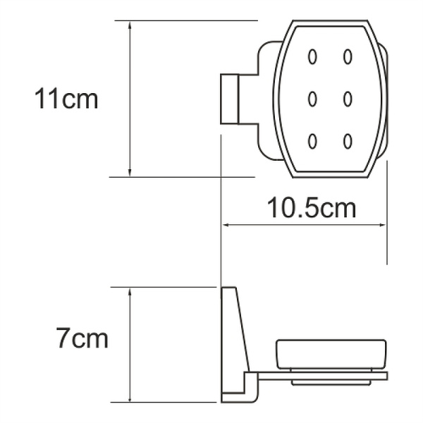 Мыльница WasserKRAFT Abens K-3229 черный матовый