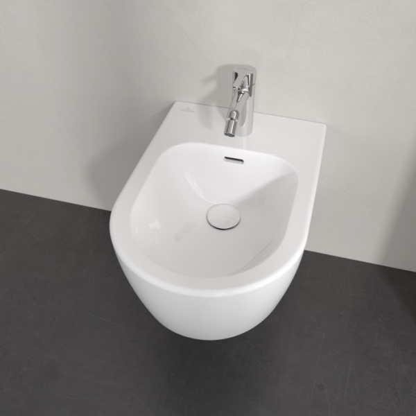 биде подвесное villeroy & boch skyla 44820001 цвет альпийский белый
