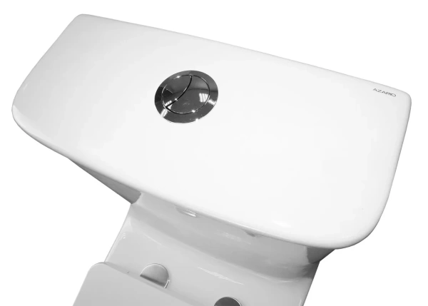 унитаз моноблок azario gressa az-1111 напольный, безободковый, горизонтальный слив, с сиденьем микролифт, 70.5x37x76 см, белый