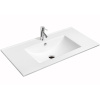 Раковина CeramaLux 9070Е полувстраиваемая, 71x46 см, белая