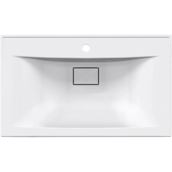 раковина vincea vcb-3m750w 75х45 см, белая