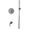 смеситель для ванны whitecross y brushed nickel yset06nib брашированный никель