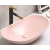 Раковина в ванную накладная CeramaLux 61 см 7811AMP-3 розовая