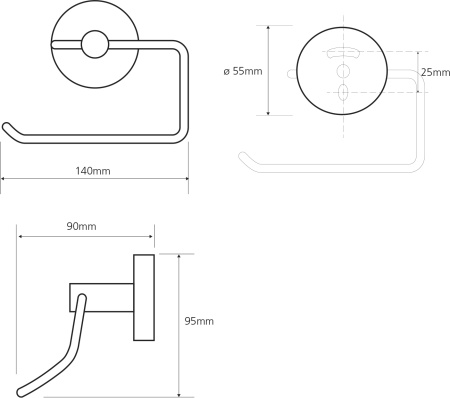 держатель туалетной бумаги bemeta omega 104112042
