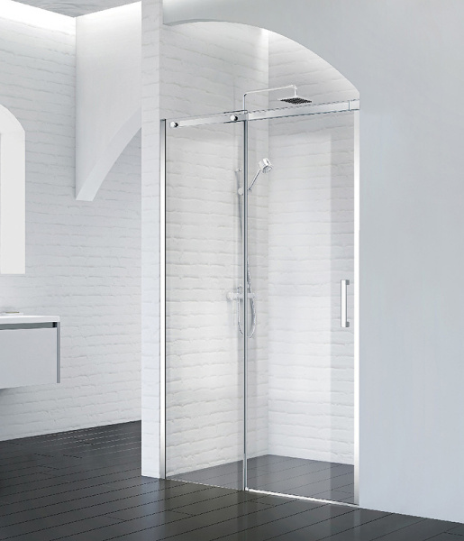 душевая дверь belbagno acqua 150 acqua-bf-1-150-c-cr профиль хром стекло прозрачное