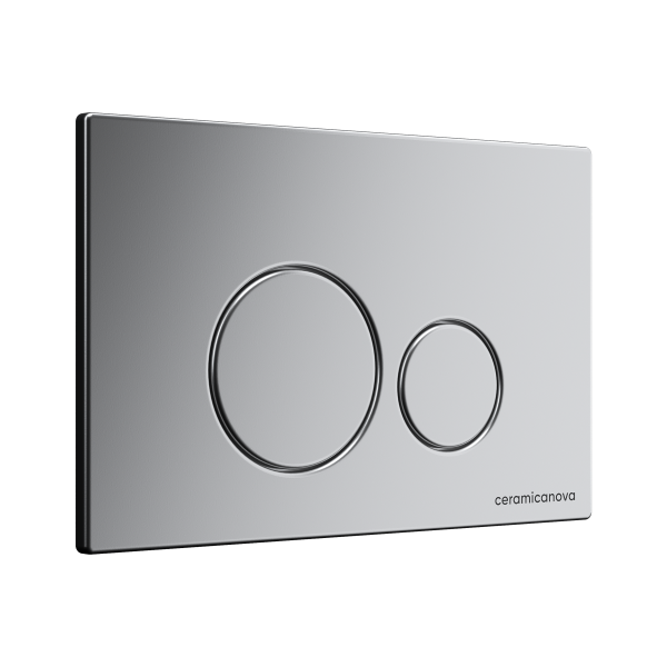 инсталляция ceramicanova envision round cn1001m для унитаза с клавишей смыва хром матовый