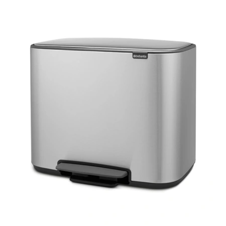 мусорное ведро brabantia bo pedal bin 121128 11 + 11 + 11 л