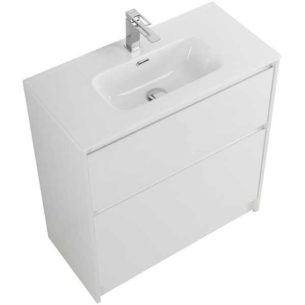 тумба для раковины belbagno kraft39-700/390-2c-pia-bo, напольная, цвет bianco opaco