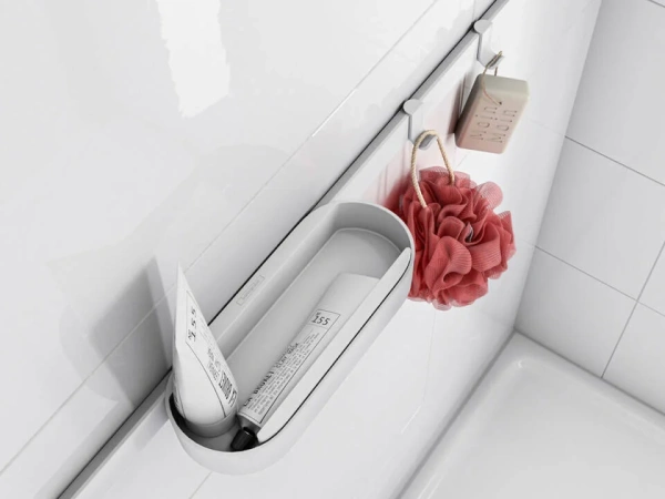 штанга 70 см hansgrohe wallstoris 27904700, матовый белый