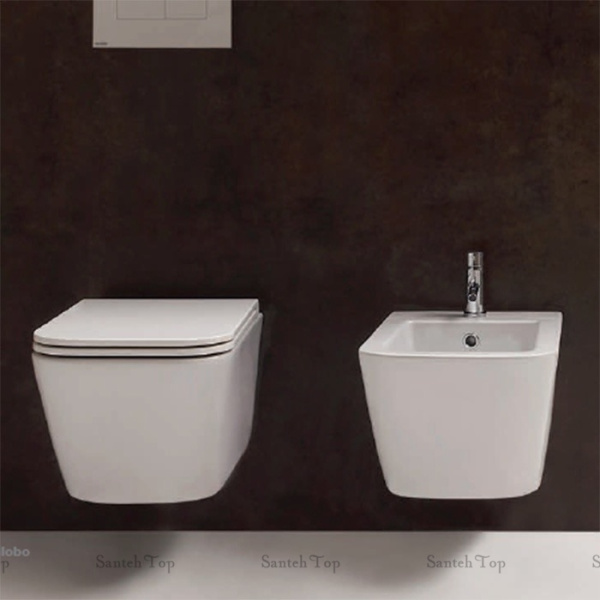 унитаз подвесной globo stone sts05bo безободковый 36х52 см, белый глянцевый