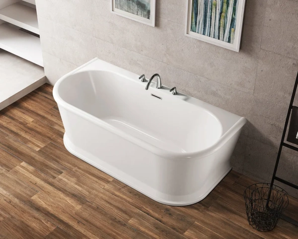 акриловая ванна belbagno bb408-1500-800 150х80 без гидромассажа