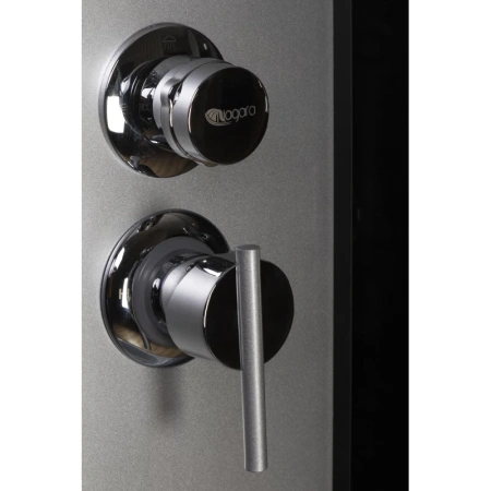 душевая кабина niagara ng-2508 90x90 стекло тонированное задняя стенка черная