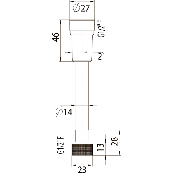 душевой шланг bossini cromolux new a00258c.073 черный матовый