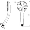 душевая лейка ideal standard idealrain b9402xg черная матовая