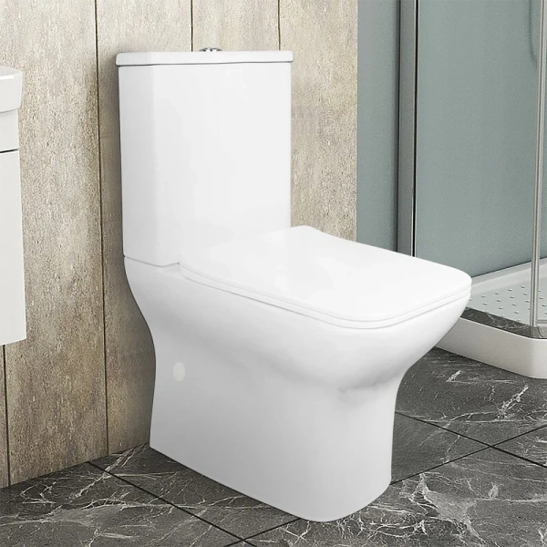 унитаз компакт azario fresco az-8302 напольный, безободковый, с бачком и сиденьем микролифт, 62х36х80 см, белый