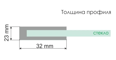 душевой уголок wasserkraft main 130×80 41s32 профиль хром, стекло прозрачное