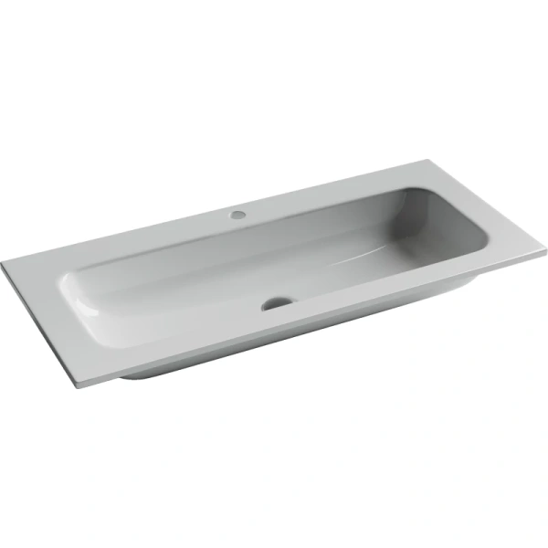 раковина ceramicanova element cn7013 встраиваемая, сверху, 101х45.7 см, белая