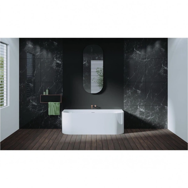 акриловая ванна riho devotion b2w fall 180x84 b096003005 белая глянцевая, заполнение через перелив