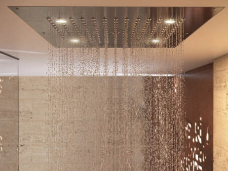 верхний душ bossini dream 2 h38905.030 sprays rgb cromotherapy с хромотерапией