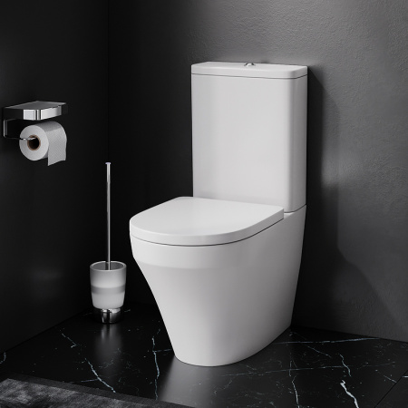 унитаз компакт am.pm inspire ck50c1704w с гигиеническим душем и ершиком с бачком и сиденьем микролифт